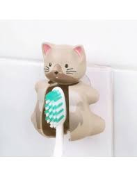 flipper brosse à dent avec couvercle - CHAT - COIN CÂLIN