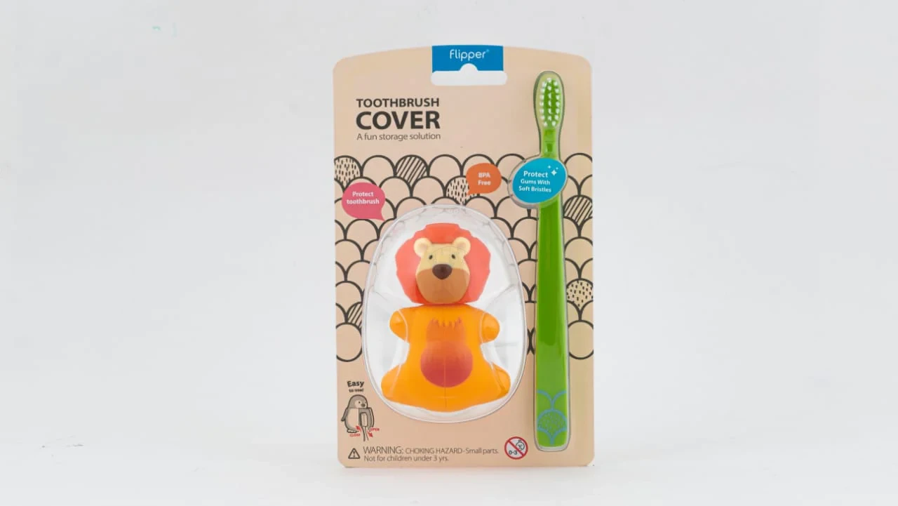 Couvercle et brosse à dent - LION