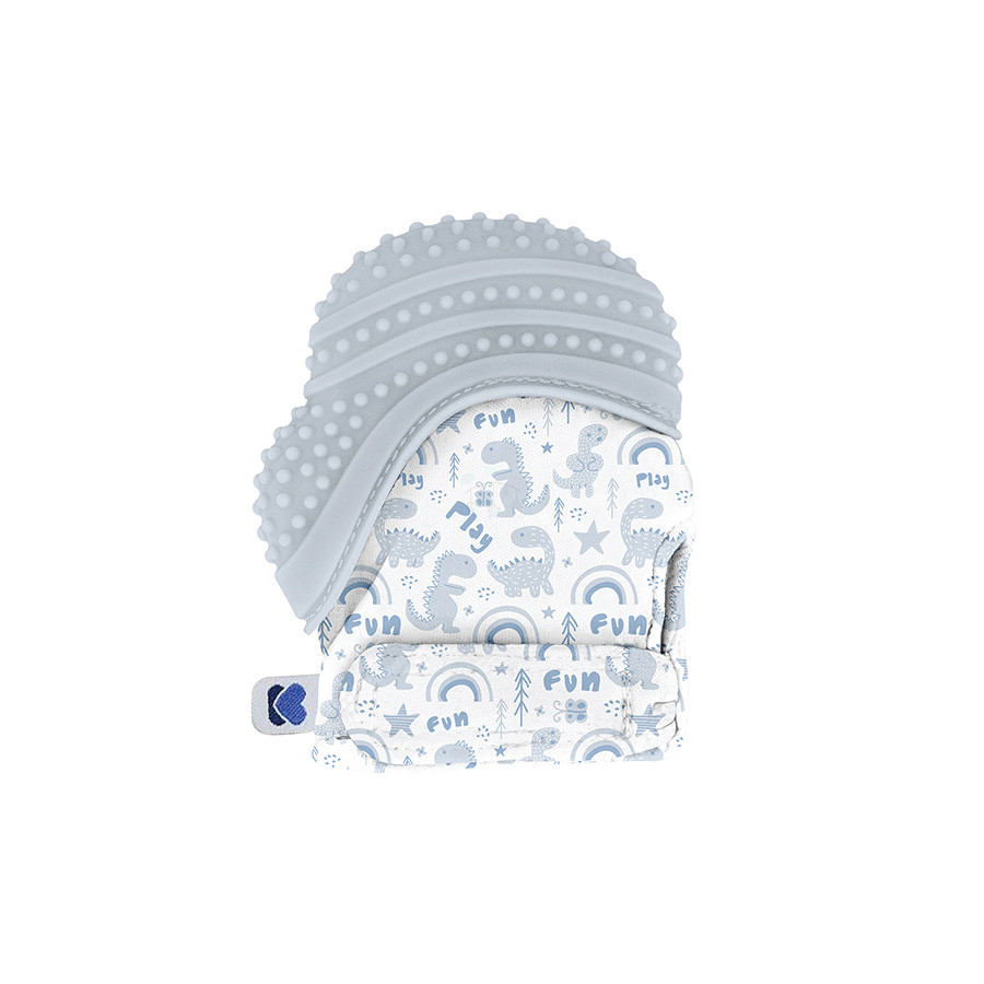 Gant de dentition dinosaure Bleu