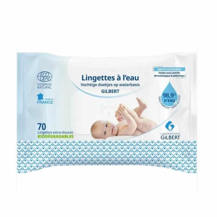 Gilbert – Lingettes à l’Eau 70 unités