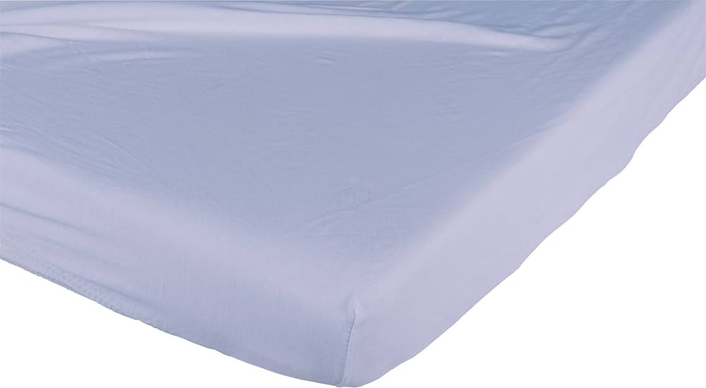 HOUSSE COTON POUR LIT MATELAS 60X120 CM BLEU CANDIDE