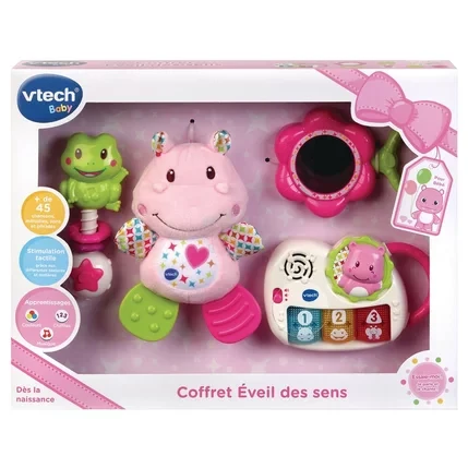 VTECH BABY - COFFRET NAISSANCE ÉVEIL DES SENS ROSE